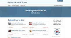 Desktop Screenshot of myfloridatrafficschool.com